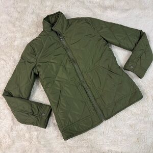 Thread & Supply Olive Quilted Fleece Jacket